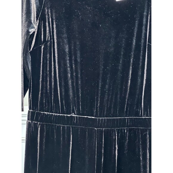Joan Rivers Velvet Jumpsuit A298060 Black Size M - Picture 3 of 6
